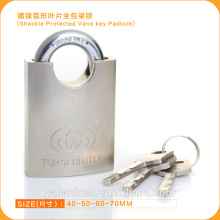 2015 Europe Market Good Quality Shackle Protected Vane Key Padlock